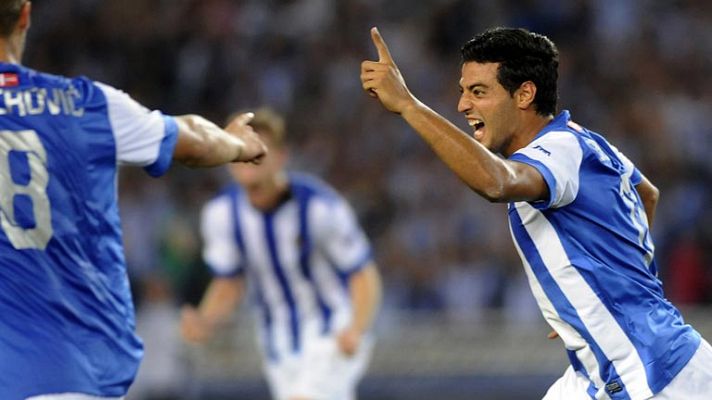 Champions League - Carlos Vela adelanta a la Real de Cabeza (1-0)