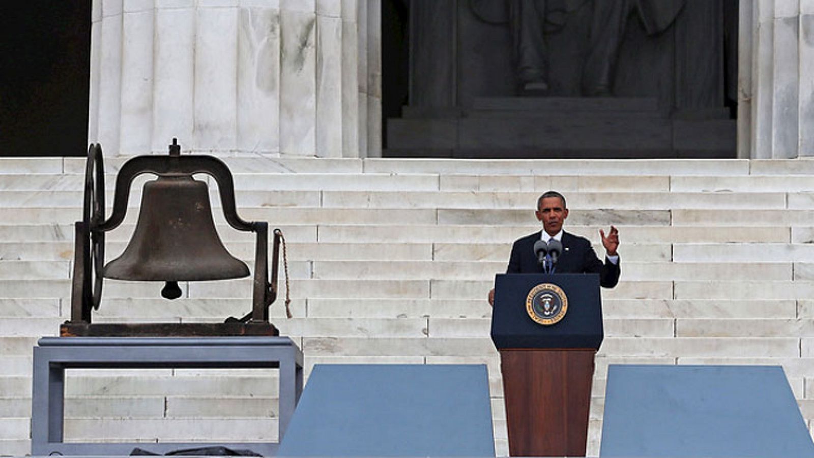 Obama recuerda a Luther King en el mismo escenario donde pronunció su discurso 