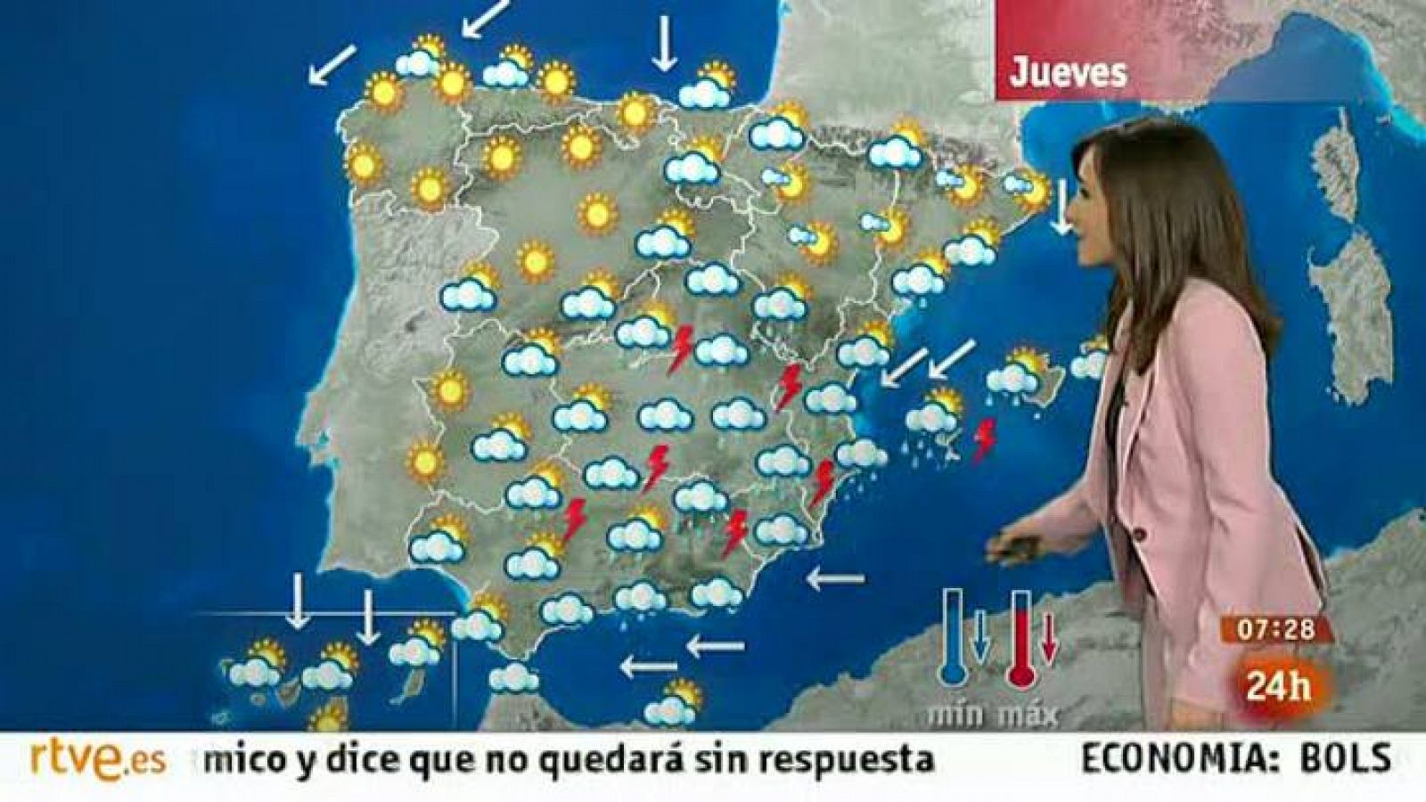 El tiempo: Siguen las tormentas y chubascos fuertes en la mitad sur peninsular | RTVE Play