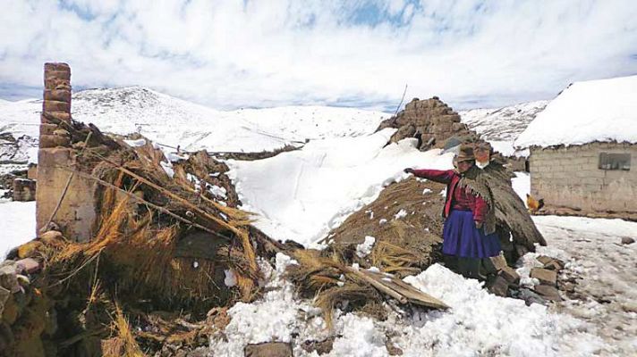 Perú declara el estado de emergencia por nevadas en 38 distritos del país