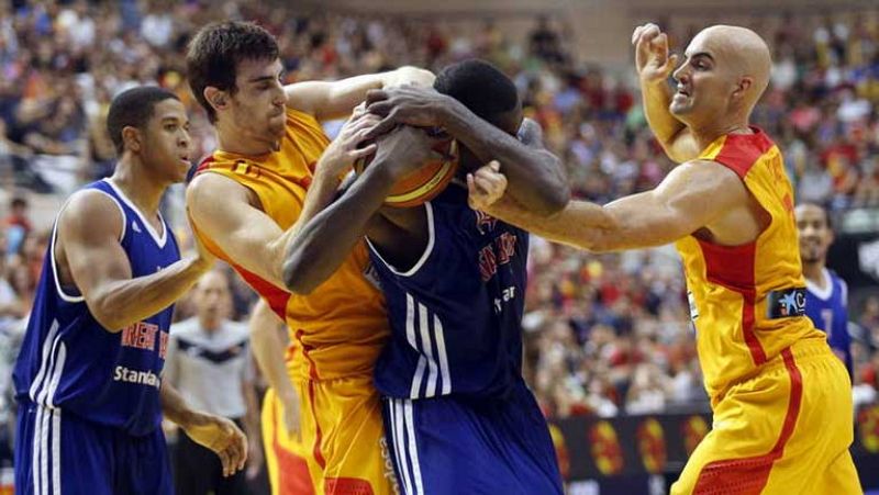 a selección española de baloncesto, invicta en su preparación para el Eurobasket de Eslovenia, cierra en el Pabellón Príncipe Felipe de Zaragoza su periplo de amistosos con un nuevo choque frente a Gran Bretaña, el segundo en 24 horas. 