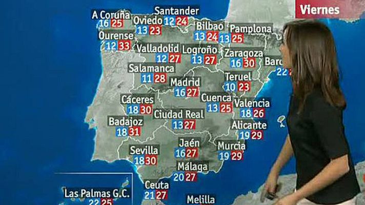 El tiempo - Alerta por fuertes lluvias en el sur y sudeste peninsular con temperaturas en ligero ascenso