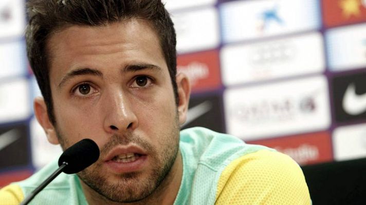 Telediario 1 - Jordi Alba: "En Valencia se toman los partidos contra el Barça como finales"