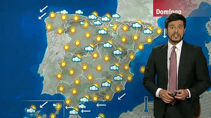 Cielos soleados en casi todo el país con temperaturas en ligero ascenso