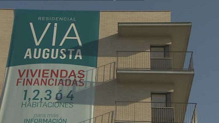 Telediario 1 - Menos hipotecas