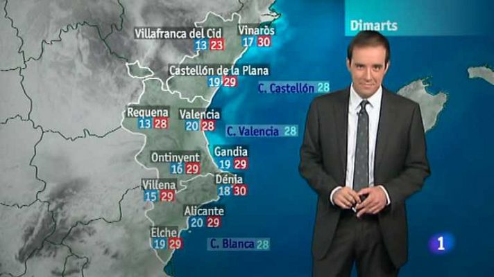 L'informatiu - Comunitat Valenciana - El tiempo en la Comunidad Valenciana - 02/09/13