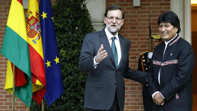 Evo Morales se reúne con Mariano Rajoy y con el Rey Juan Carlos 