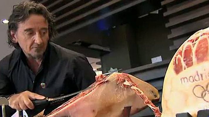 Telediario 1 - El mejor jamonero del mundo, con Madrid 2020