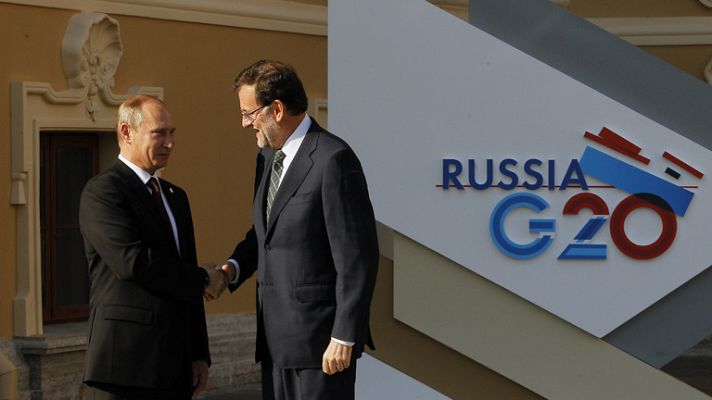 Telediario 1 - Rajoy destaca en el G20 la recuperación de España durante el último año
