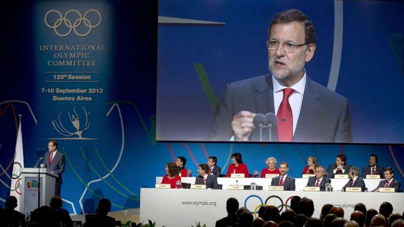 El presidente del Gobierno, Mariano Rajoy, ha defendido ante los  miembros del COI, que en unas horas votarán la ciudad que organizará  los Juegos Olímpicos y Paralímpicos de 2020, la base financiera de la  candidatura de Madrid para acabar con cualq