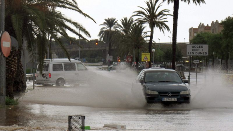 Chubascos y tormentas en Cataluña, Aragón y sudeste peninsular