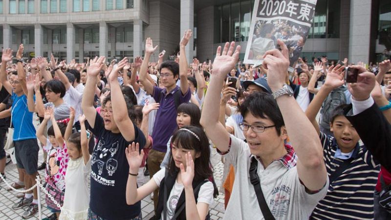 Alegría en Tokio por los Juegos de 2020