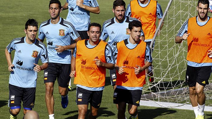 La selección prepara su partido contra Chile