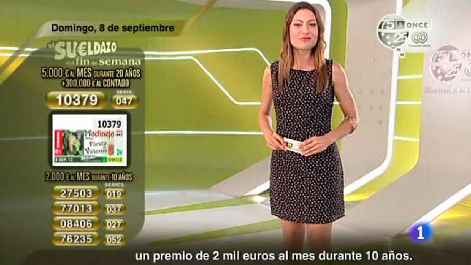 Sorteo ONCE - 08/09/13 - Ver ahora