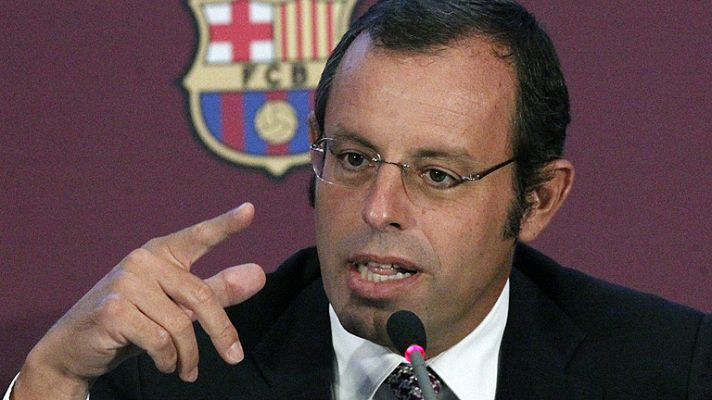 Telediario 1 - Rosell: "No veo a Casillas con el escudo del Barça"