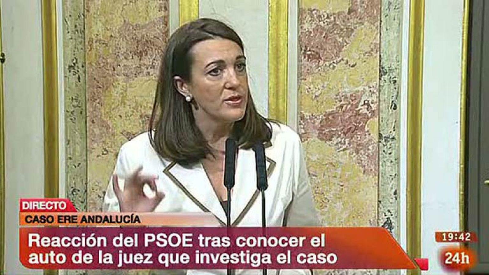 Soraya Rodríguez critica la "imputación mediática" a Chaves y Griñán por los ERE