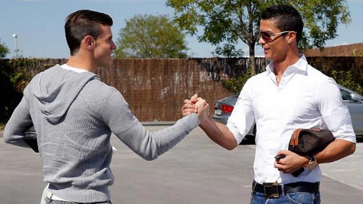 Bale se entrena con el Madrid por primera vez