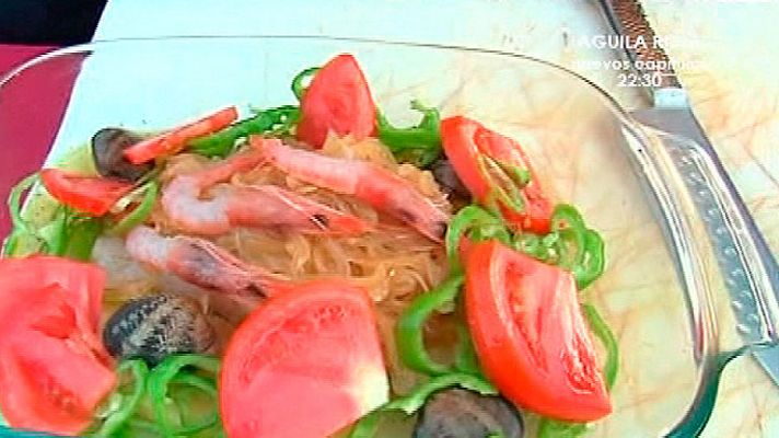 Bacalao en salsa de sidra con aroma