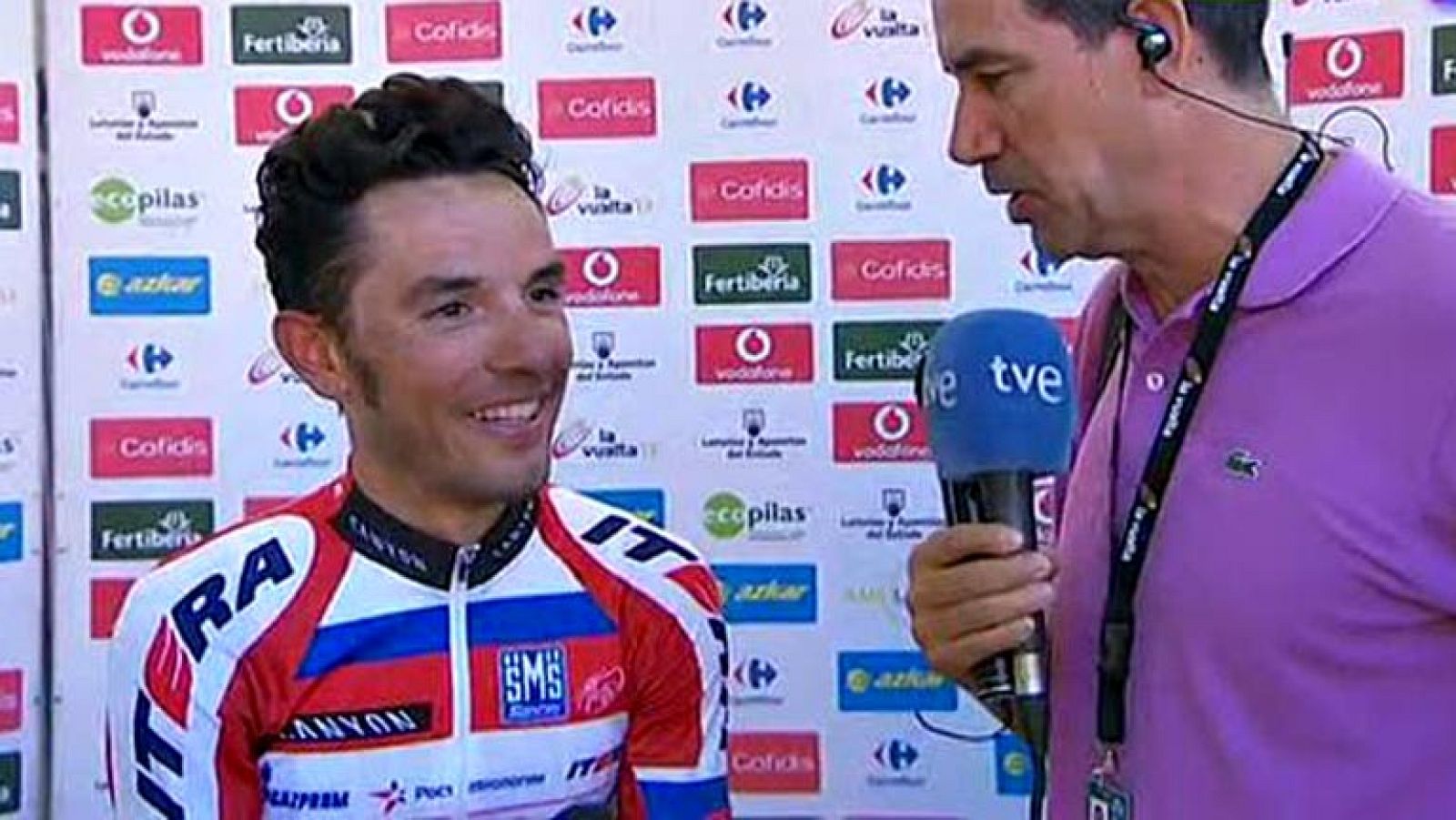 El vencedor de la etapa de hoy en el Alto del Naranco, Joaquim Rodríguez (Katusha), ha dicho nada más llegar a la meta que "esta es una de las victorias que valen doble" por el trabajo del equipo y por la escasez de fuerzas con las que ha encontrado