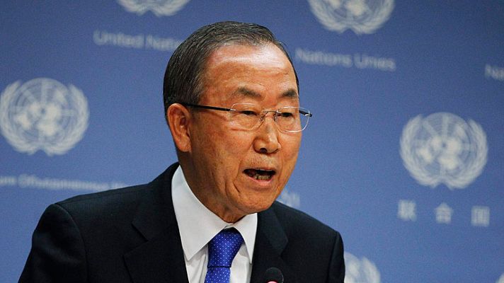 Telediario 1 - Ban ki moon dice que Asad ha cometido "muchos" crímenes contra la humanidad