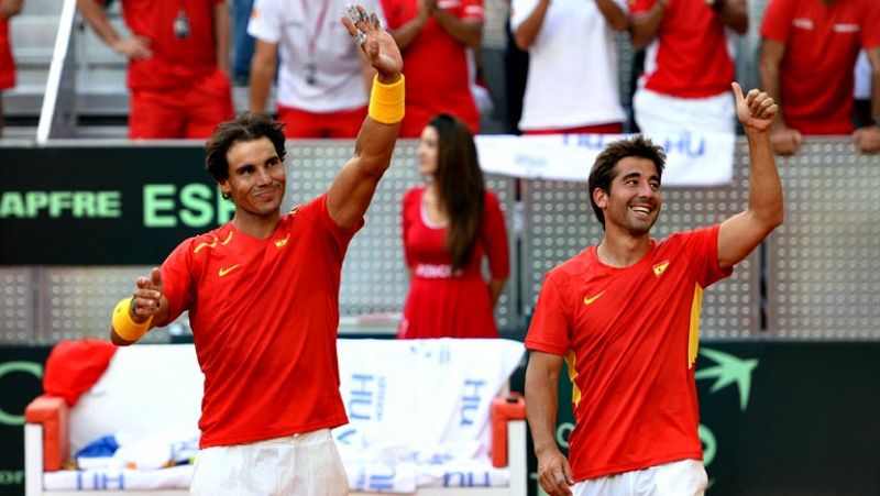 "No ha sido nuestro mejor partido", admitió Marc López al acabar el encuentro a Teledporte, "y Rafa ha tenido que jugar contra tres, pero al final hemos podido ganar el encuentro". "El partido lo hemos tenido muy controlado, hemos tenido un buen nive