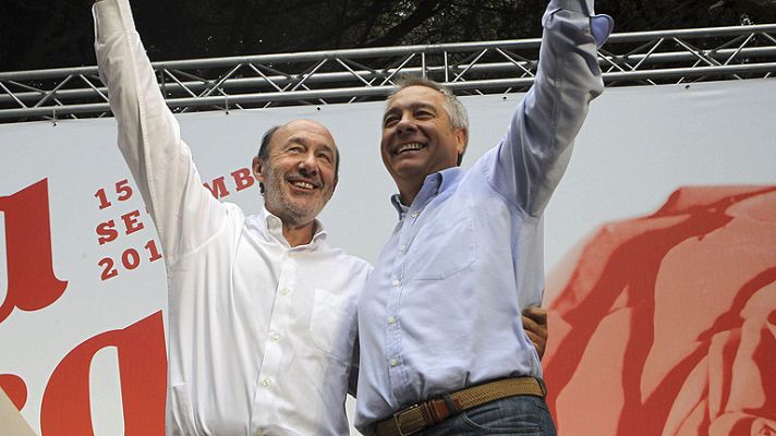 Rubalcaba, en la fiesta de la Rosa