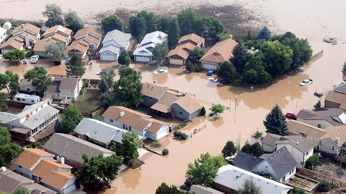 Telediario 1 - Inundaciones en Colorado