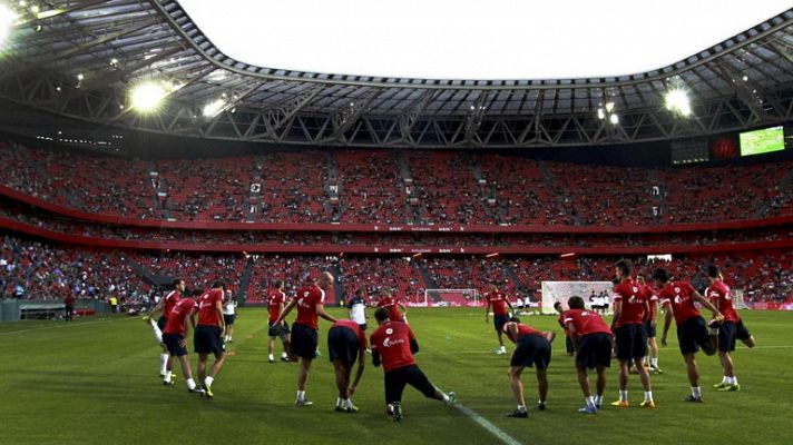 El nuevo San Mamés se viste de gala para su debut en la Liga