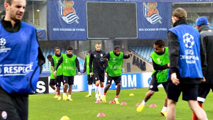 La lluvia será testigo de la vuelta de la Real a Champions 