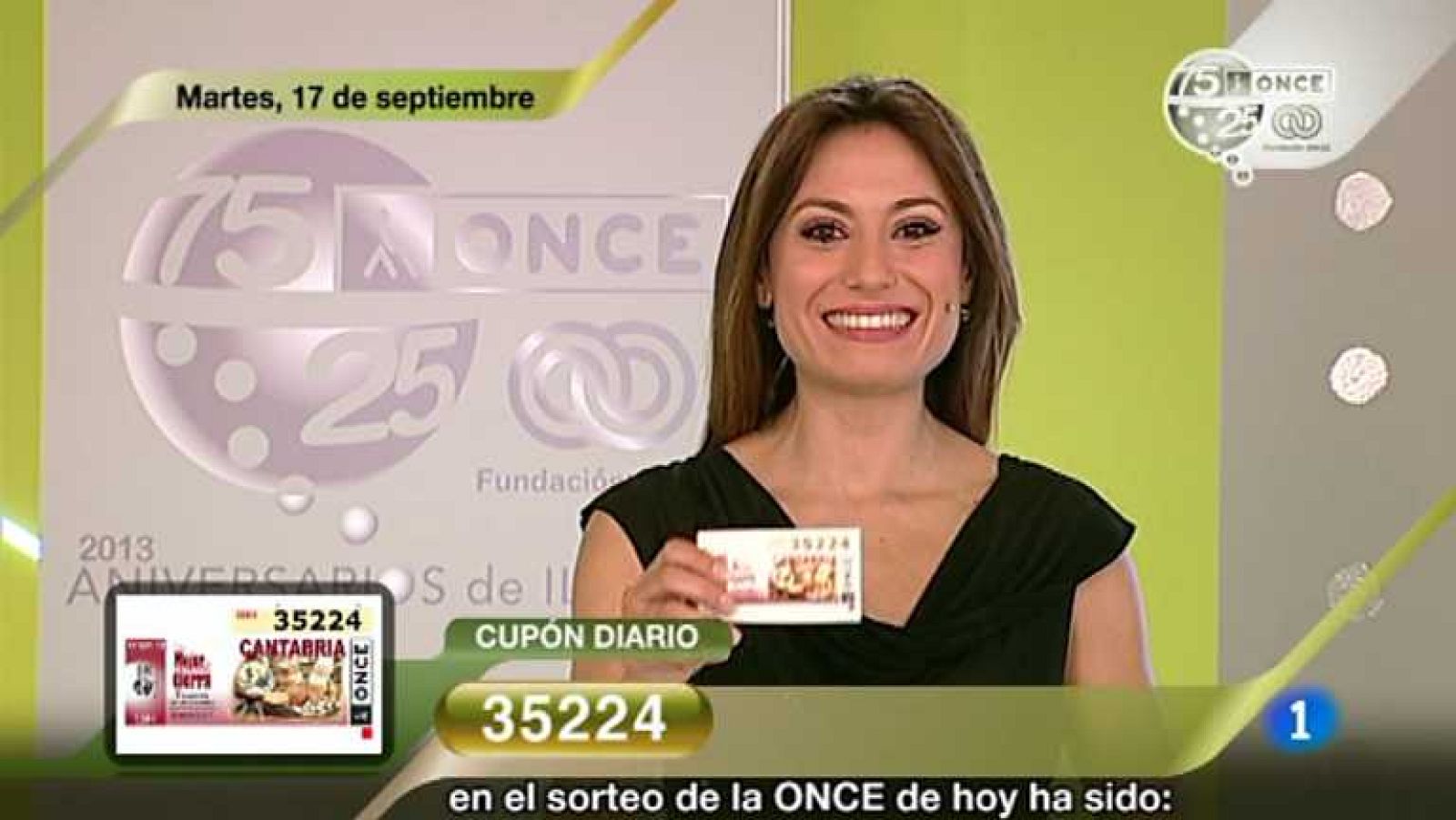 Sorteo ONCE - 17/09/13 - Ver ahora