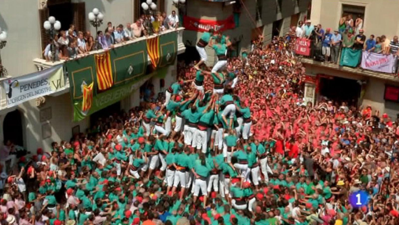 España a ras de cielo - Castellers