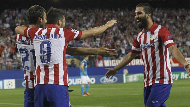 El Atlético de Madrid celebra con un triunfo su vuelta a la Champions cuatro años después