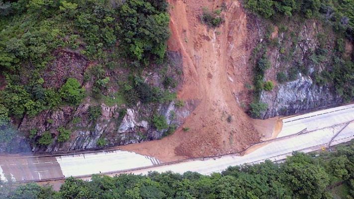 Telediario 1 - Turistas atrapados en Acapulco
