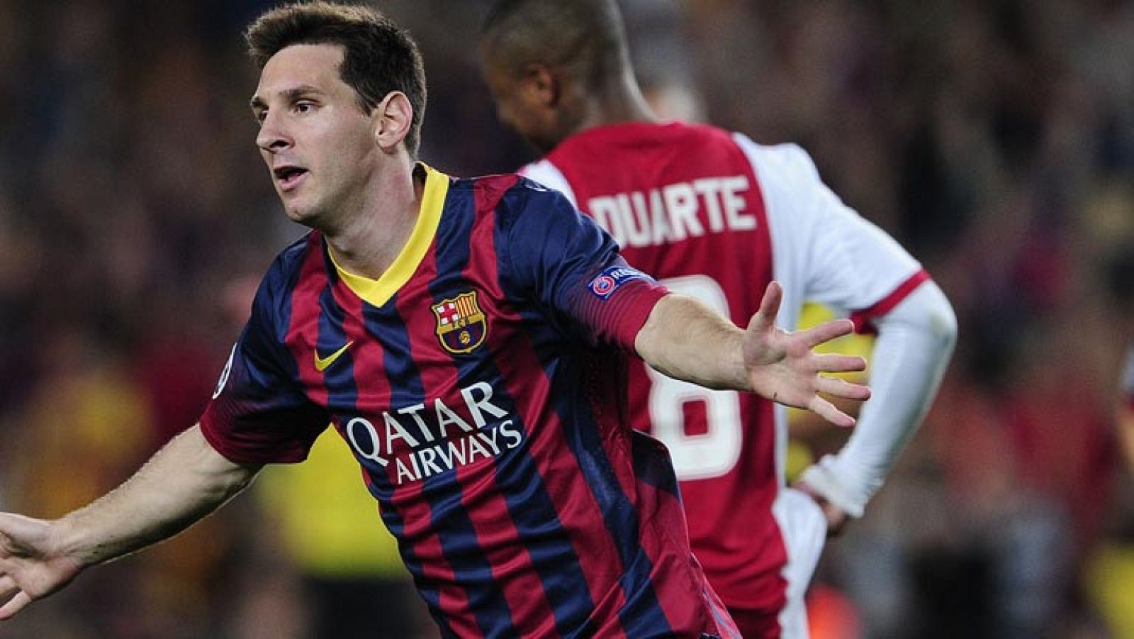 Telediario 1: Messi y Valdés brillan en el estreno goleador del Barça en Champions | RTVE Play