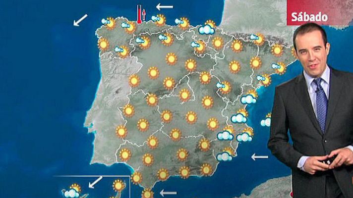 El tiempo - Despejado y temperaturas más altas