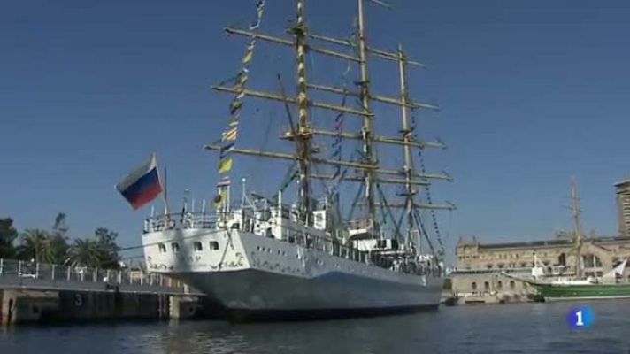 L'Informatiu - 30 dels velers més grans del món  atraquen al portd e Barcelona per la Mercè