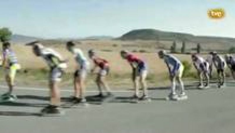 Patinaje de velocidad. Maratón INternancional, Pamplona-Puente la Reina.