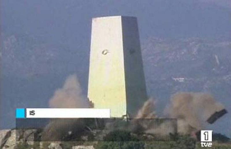 Derribado monolito en Islas Cíes