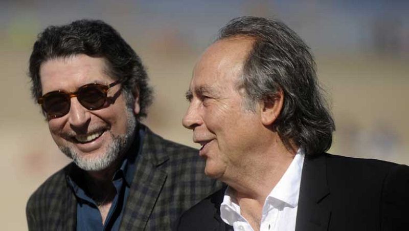 Sabina y Serrat presentan en San Sebastián el documental "El símbolo y el cuate"