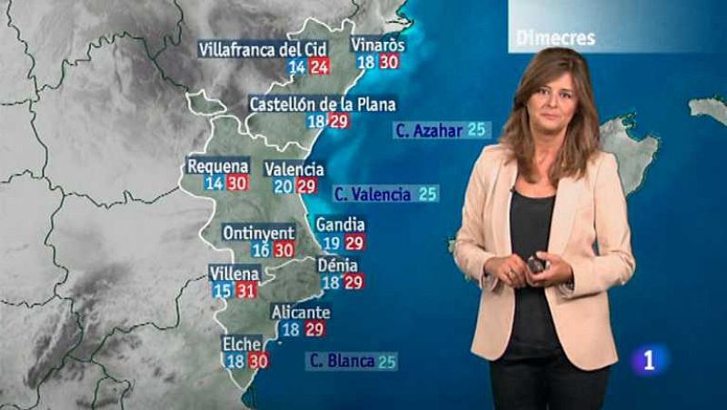 El tiempo en la Comunidad Valenciana - 24/09/13 - Ver ahora