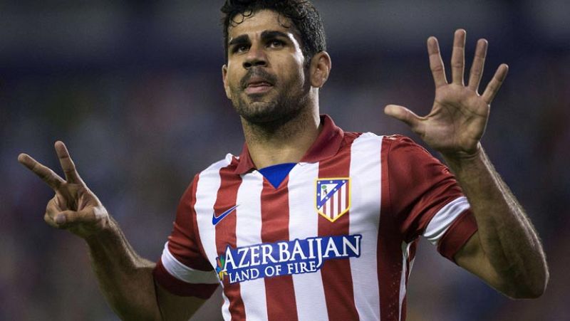 Diego Costa tiene doble nacionalidad y podría jugar el mundial con España o con Brasil. Por ahora, su única camiseta a es la del Atlético de Madrid. 