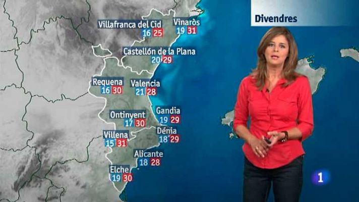 L'informatiu - Comunitat Valenciana - El tiempo en la Comunidad Valenciana - 26/09/13