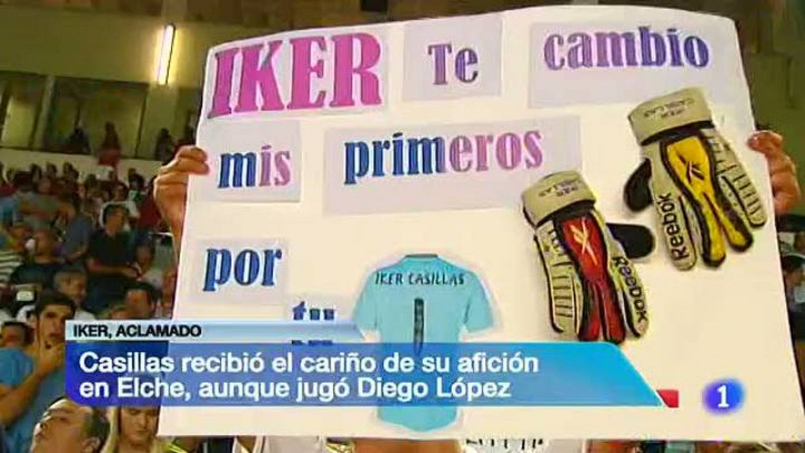 Los aficionados ilicitanos echaron más leña al fuego en el debate de la portería del Real Madrid al recibir con cariño a Iker Casillas.