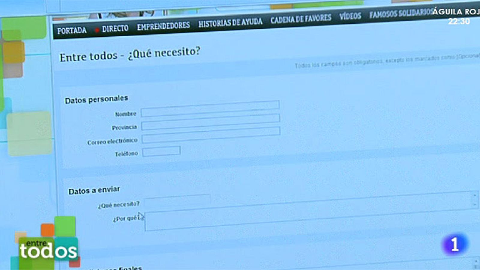 Entre Todos - ¿Cómo rellenar el formulario de ayuda de 'Entre todos'?