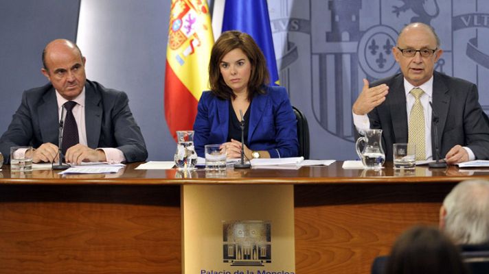 Telediario 1 - Declaraciones vicepresidenta