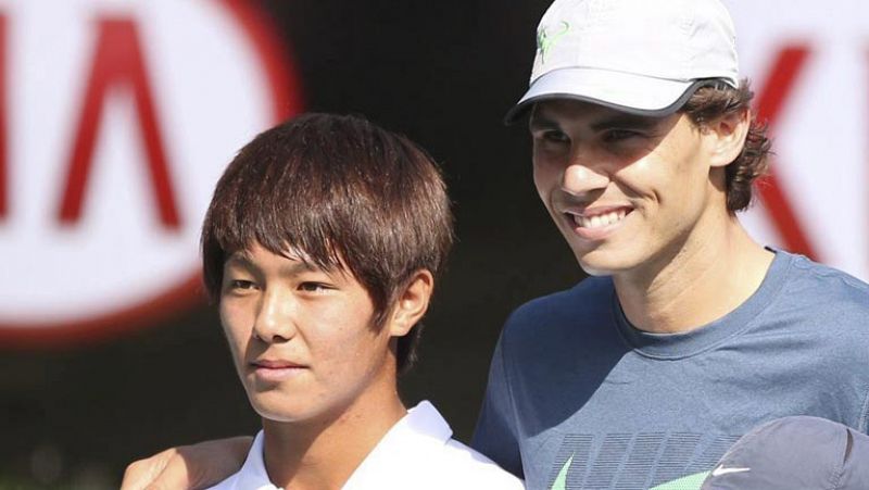 Rafa Nadal apoya a la gran promesa del tenis coreano