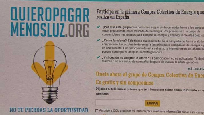 Telediario 1 - El alto precio de la luz