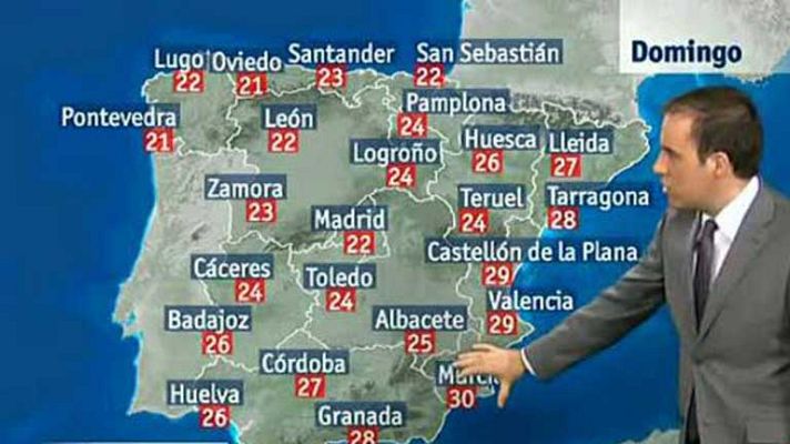 El tiempo - Bajada de las temperaturas en el este peninsular, Baleares y Canarias