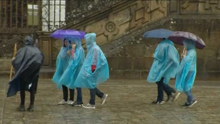 Lluvias persistentes en el noroeste y centro de la península