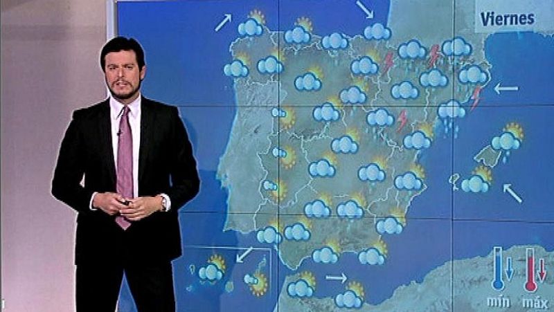 La borrasca cruzará la Península dejando lluvias 